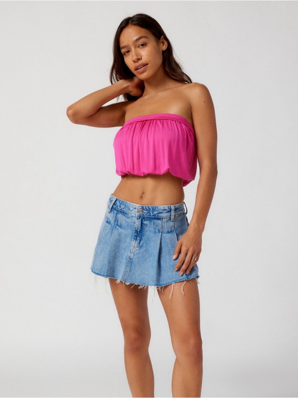 Urban Outfitters Bubble Cropped Top